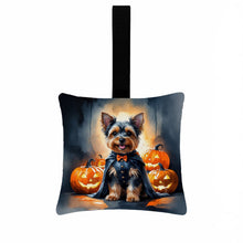 Load image into Gallery viewer, Yorkshire Terrier Yorkie Puppy Halloween Mini Hanging Pillow Ornament 3.5 × 3.5
