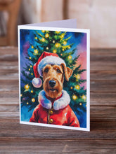 Load image into Gallery viewer, Airedale Terrier Christmas Greeting Cards Pack of 8