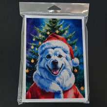 Load image into Gallery viewer, American Eskimo Christmas Greeting Cards Pack of 8