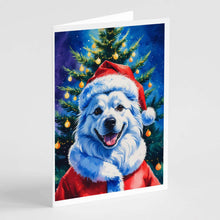 Load image into Gallery viewer, American Eskimo Christmas Greeting Cards Pack of 8