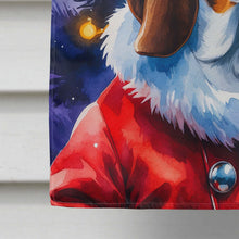 Load image into Gallery viewer, Basset Hound Christmas House Flag
