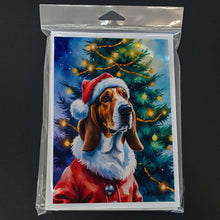 Load image into Gallery viewer, Basset Hound Christmas Greeting Cards Pack of 8