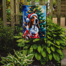 Load image into Gallery viewer, Basset Hound Christmas Garden Flag