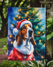 Load image into Gallery viewer, Basset Hound Christmas Garden Flag