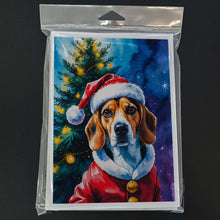 Load image into Gallery viewer, Beagle Christmas Greeting Cards Pack of 8