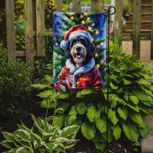 Load image into Gallery viewer, Bernedoodle Christmas Garden Flag
