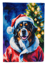Load image into Gallery viewer, Bernese Mountain Dog Christmas House Flag