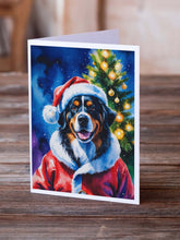 Load image into Gallery viewer, Bernese Mountain Dog Christmas Greeting Cards Pack of 8