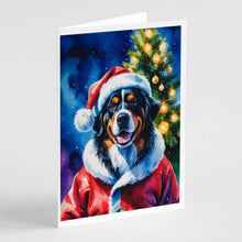 Load image into Gallery viewer, Bernese Mountain Dog Christmas Greeting Cards Pack of 8