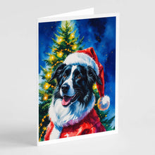 Load image into Gallery viewer, Border Collie Christmas Greeting Cards Pack of 8