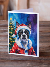 Load image into Gallery viewer, Boston Terrier Christmas Greeting Cards Pack of 8