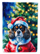 Load image into Gallery viewer, Tricolor Cavalier Spaniel Christmas Garden Flag