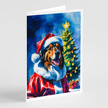 Load image into Gallery viewer, Collie Christmas Greeting Cards Pack of 8