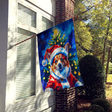 Load image into Gallery viewer, Corgi Christmas House Flag