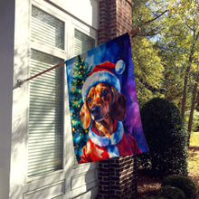 Load image into Gallery viewer, Red Dachshund Christmas House Flag