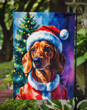 Load image into Gallery viewer, Red Dachshund Christmas Garden Flag