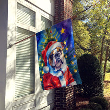 Load image into Gallery viewer, English Bulldog Christmas House Flag