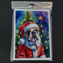Load image into Gallery viewer, English Bulldog Christmas Greeting Cards Pack of 8