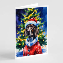 Load image into Gallery viewer, German Shorthaired Pointer Christmas Greeting Cards Pack of 8