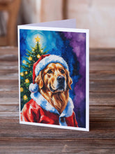 Load image into Gallery viewer, Golden Retriever Christmas Greeting Cards Pack of 8