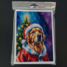 Load image into Gallery viewer, Golden Retriever Christmas Greeting Cards Pack of 8