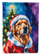Load image into Gallery viewer, Golden Retriever Christmas Garden Flag