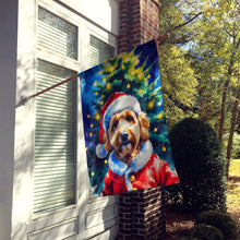 Load image into Gallery viewer, Goldendoodle Christmas House Flag