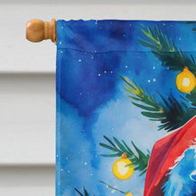 Load image into Gallery viewer, Chocolate Labradoodle Christmas House Flag