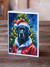 Load image into Gallery viewer, Black Labrador Retriever Christmas Greeting Cards Pack of 8