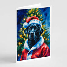 Load image into Gallery viewer, Black Labrador Retriever Christmas Greeting Cards Pack of 8