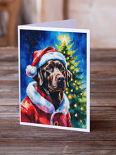 Load image into Gallery viewer, Chocolate Labrador Retriever Christmas Greeting Cards Pack of 8