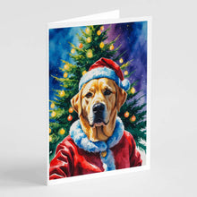 Load image into Gallery viewer, Yellow Labrador Retriever Christmas Greeting Cards Pack of 8