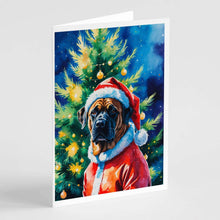 Load image into Gallery viewer, Mastiff Christmas Greeting Cards Pack of 8