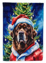 Load image into Gallery viewer, Chocolate Newfoundland Christmas Garden Flag