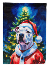 Load image into Gallery viewer, White Pit Bull Terrier Christmas House Flag