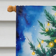 Load image into Gallery viewer, Black Poodle Christmas House Flag