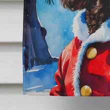 Load image into Gallery viewer, Chocolate Poodle Christmas House Flag