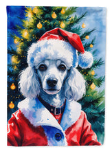 Load image into Gallery viewer, White Poodle Christmas House Flag
