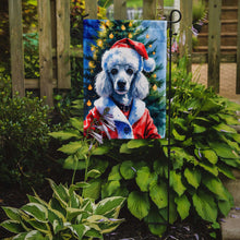 Load image into Gallery viewer, White Poodle Christmas Garden Flag