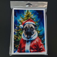 Load image into Gallery viewer, Pug Christmas Greeting Cards Pack of 8