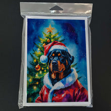 Load image into Gallery viewer, Rottweiler Christmas Greeting Cards Pack of 8