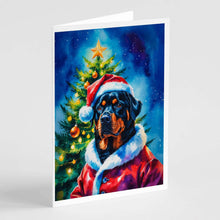 Load image into Gallery viewer, Rottweiler Christmas Greeting Cards Pack of 8