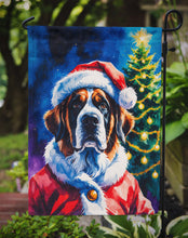 Load image into Gallery viewer, Saint Bernard Christmas Garden Flag