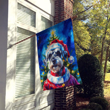 Load image into Gallery viewer, Schnauzer Christmas House Flag
