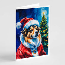 Load image into Gallery viewer, Sheltie Christmas Greeting Cards Pack of 8