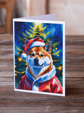Load image into Gallery viewer, Shiba Inu Christmas Greeting Cards Pack of 8
