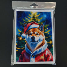 Load image into Gallery viewer, Shiba Inu Christmas Greeting Cards Pack of 8