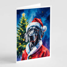 Load image into Gallery viewer, Weimaraner Christmas Greeting Cards Pack of 8