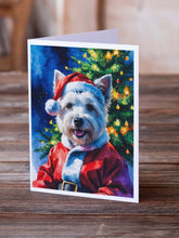 Load image into Gallery viewer, Westie Christmas Greeting Cards Pack of 8