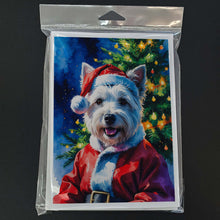 Load image into Gallery viewer, Westie Christmas Greeting Cards Pack of 8